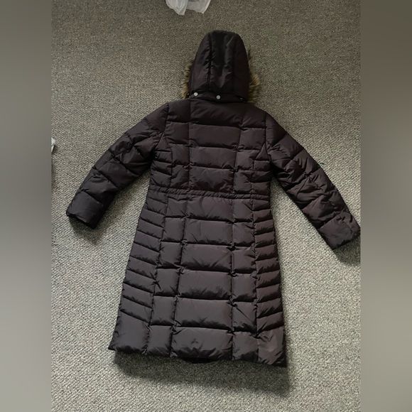 Calvin Klein Brown long womens puffer coat jacket Size M - LIKE NEW - Picture 2 of 16